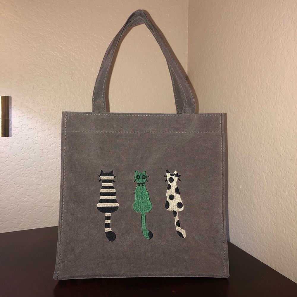 BRAND NEW Korean-made Small Bag with Cat Embroidery